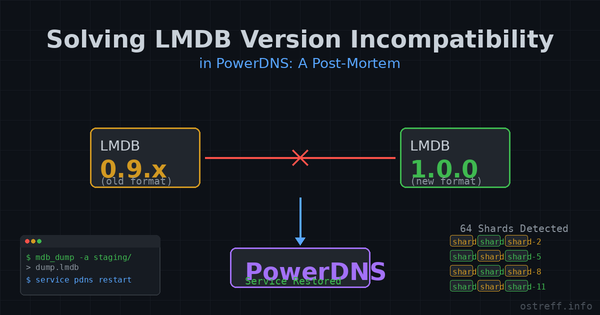 Solving LMDB Version Incompatibility in PowerDNS: A Post-Mortem